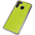 Lime Solid Galaxy A21 Clear Case