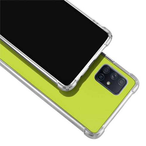 Lime Solid Galaxy A51 5G Clear Case