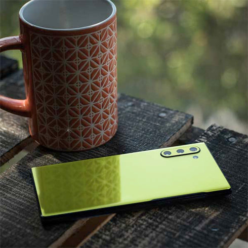 Lime Solid Galaxy Note 10 Skin