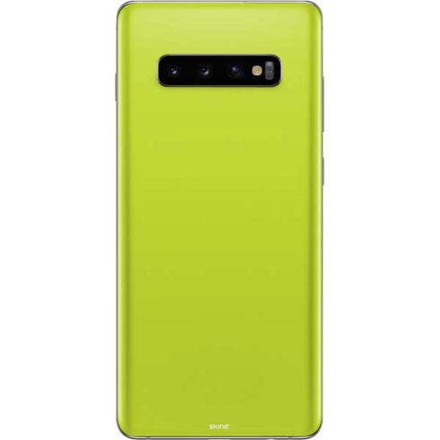 Lime Solid Galaxy S10 Plus Skin