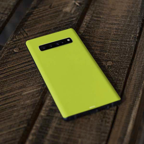 Lime Solid Galaxy S10 Plus Skin