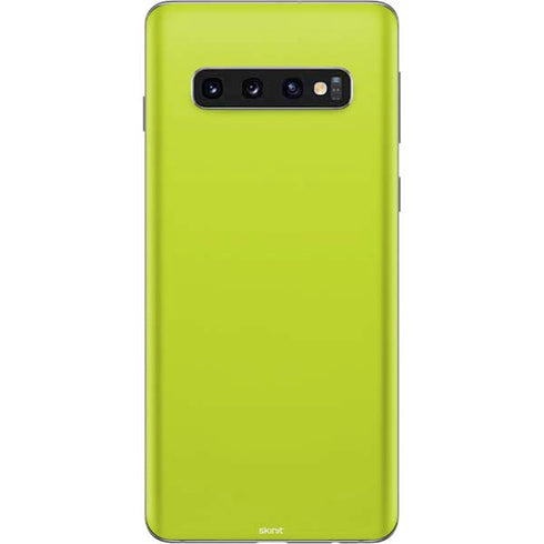 Lime Solid Galaxy S10 Skin