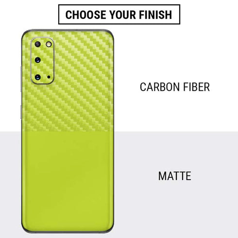 Lime Solid Galaxy S20 Skin