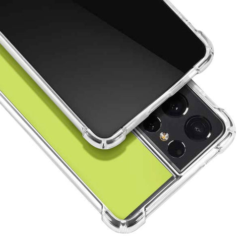 Lime Solid Galaxy S21 Ultra 5G Clear Case