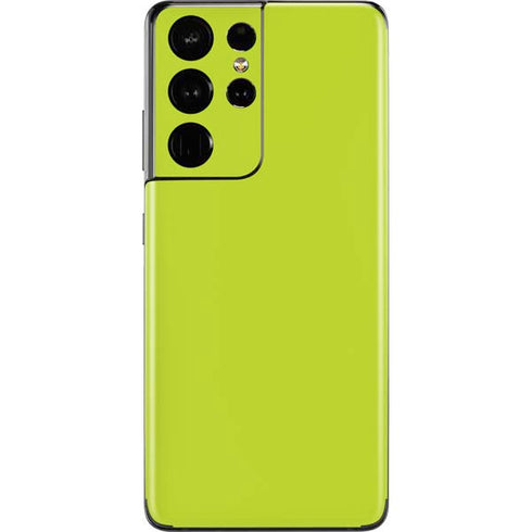 Lime Solid Galaxy S21 Ultra 5G Skin