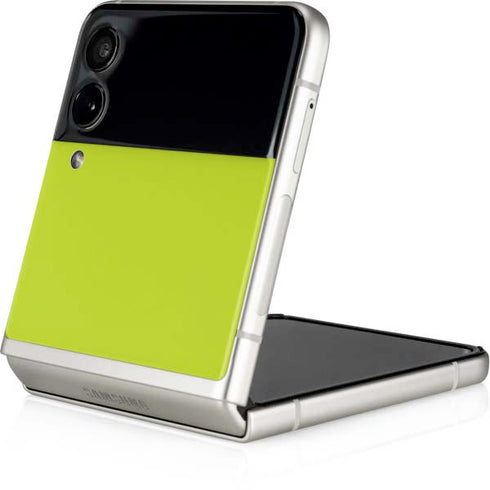 Lime Solid Galaxy Z Flip4 5G Skin