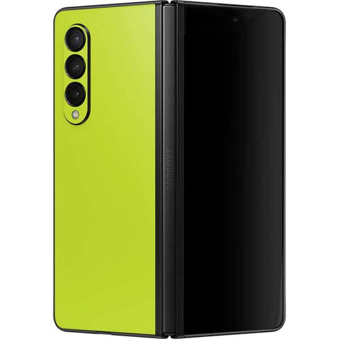 Lime Solid Galaxy Z Fold3 5G Skin
