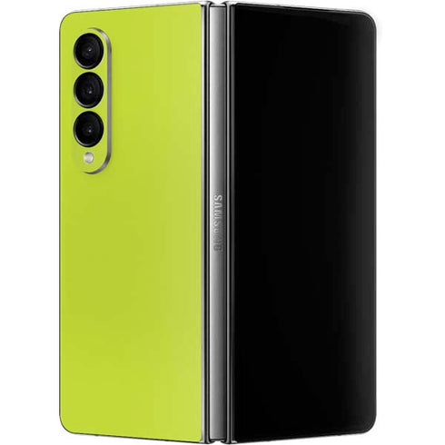 Lime Solid Galaxy Z Fold4 5G Skin