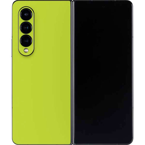 Lime Solid Galaxy Z Fold4 5G Skin