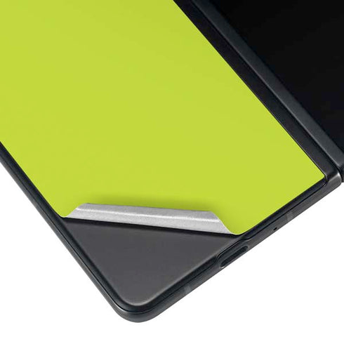Lime Solid Galaxy Z Fold4 5G Skin