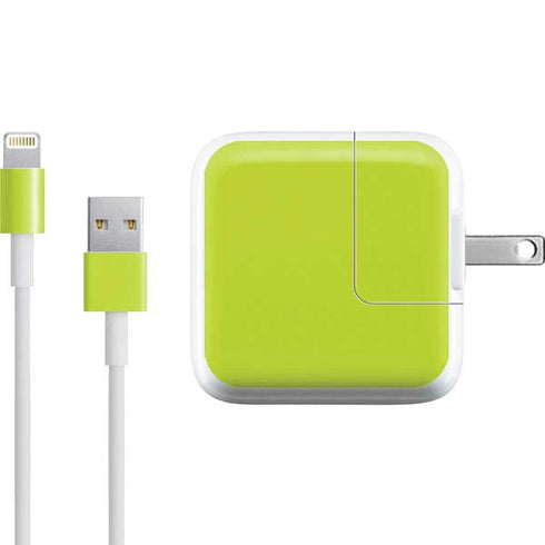 Lime Solid iPad Charger (10W USB) Skin