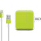 Lime Solid iPad Charger (10W USB) Skin