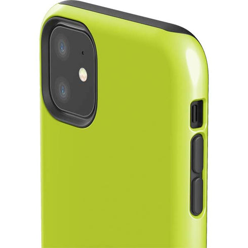 Lime Solid iPhone 11 Impact Case
