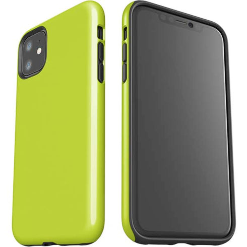 Lime Solid iPhone 11 Impact Case