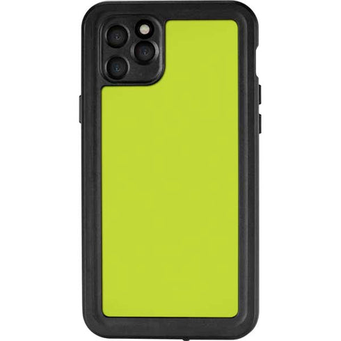 Lime Solid iPhone 11 Pro Max Waterproof Case