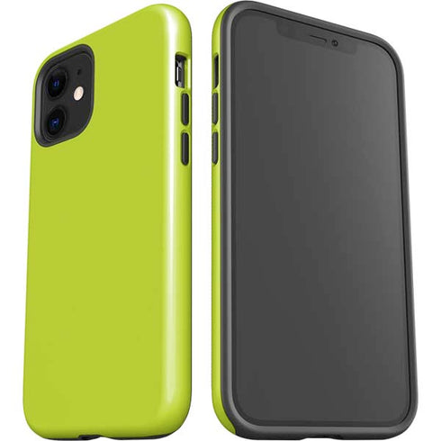Lime Solid iPhone 12 Impact Case