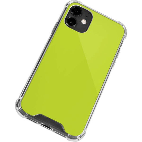 Lime Solid iPhone 12 Mini Clear Case