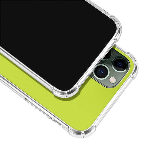 Lime Solid iPhone 12 Pro Clear Case