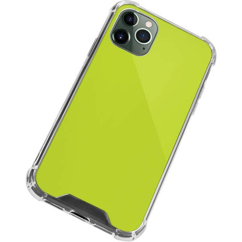 Lime Solid iPhone 12 Pro Clear Case