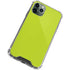 Lime Solid iPhone 12 Pro Clear Case