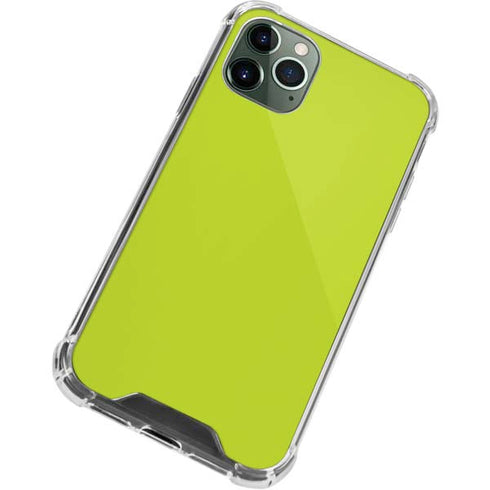 Lime Solid iPhone 12 Pro Max Clear Case