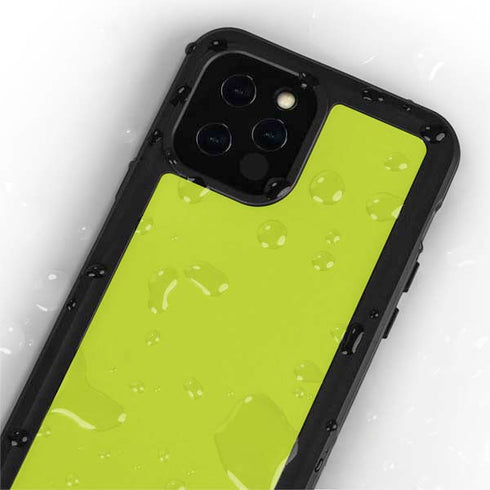 Lime Solid iPhone 12 Pro Waterproof Case