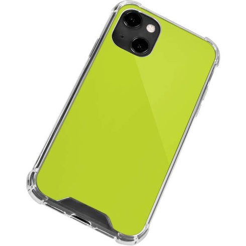 Lime Solid iPhone 13 Clear Case