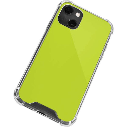 Lime Solid iPhone 13 Mini Clear Case
