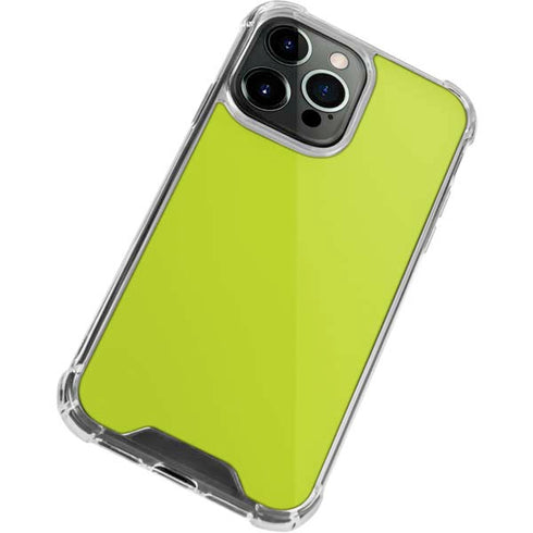 Lime Solid iPhone 13 Pro Max Clear Case