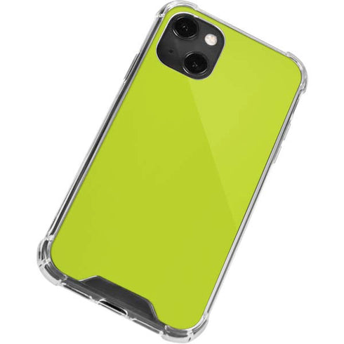 Lime Solid iPhone 14 Plus Clear Case