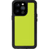 Lime Solid iPhone 14 Pro Waterproof Case