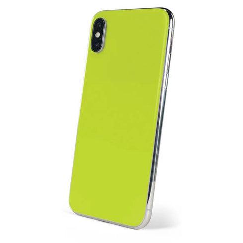 Lime Solid iPhone XS Skin