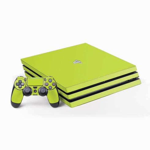 Lime Solid PS4 Pro Bundle Skin