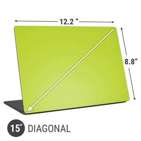 Lime Solid Universal Laptop 15in (12.2 x 8.8in) Skin