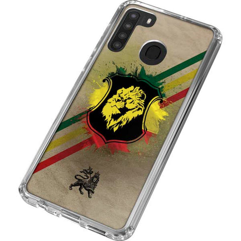 Lion of Judah Shield Galaxy A21 Clear Case