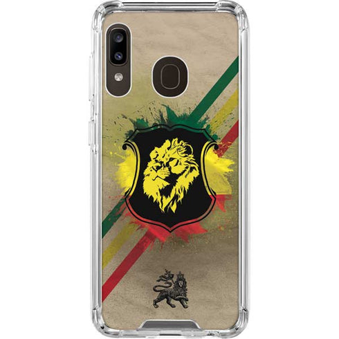 Lion of Judah Shield Galaxy A30 Clear Case