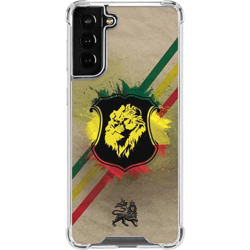 Lion of Judah Shield Galaxy S21 FE Clear Case