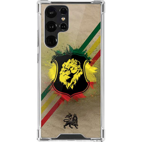 Lion of Judah Shield Galaxy S22 Ultra Clear Case
