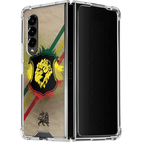 Lion of Judah Shield Galaxy Z Fold4 5G Clear Case