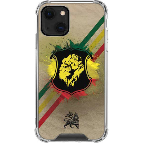 Lion of Judah Shield iPhone 14 Clear Case