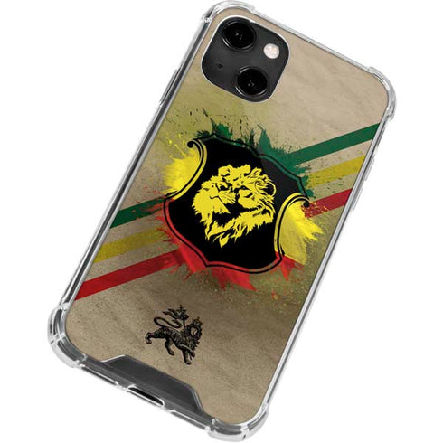 Lion of Judah Shield iPhone 14 Clear Case