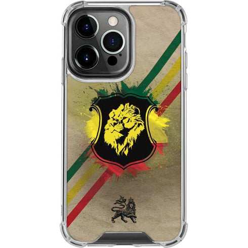 Lion of Judah Shield iPhone 14 Pro Clear Case