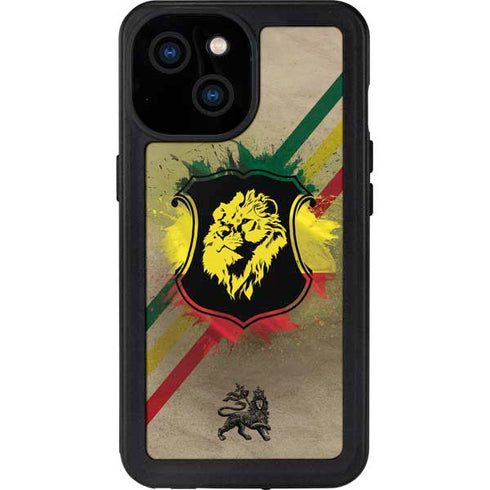 Lion of Judah Shield iPhone 15 Waterproof Case
