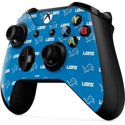 NFL Detroit Lions Blitz Series Xbox One X Controller Skin