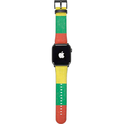 Lithuania Flag Distressed Apple Watch Band 38-40mm