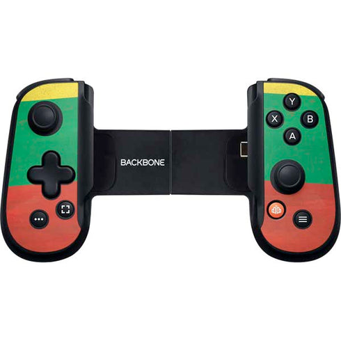 Lithuania Flag Distressed Backbone One for iPhone Game Controller Skin