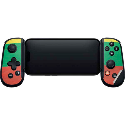 Lithuania Flag Distressed Backbone One for iPhone Game Controller Skin