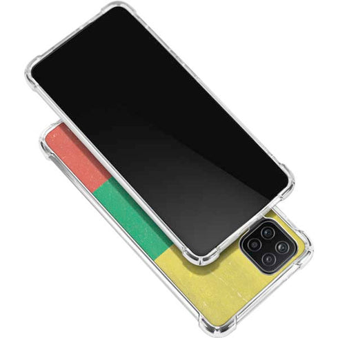 Lithuania Flag Distressed Galaxy A12 Clear Case