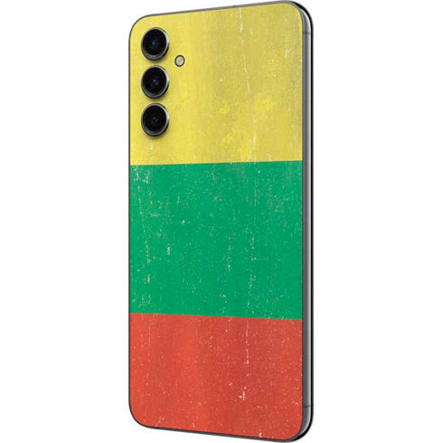 Lithuania Flag Distressed Galaxy A14 5G Skin