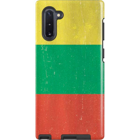 Lithuania Flag Distressed Galaxy Note 10 Pro Case
